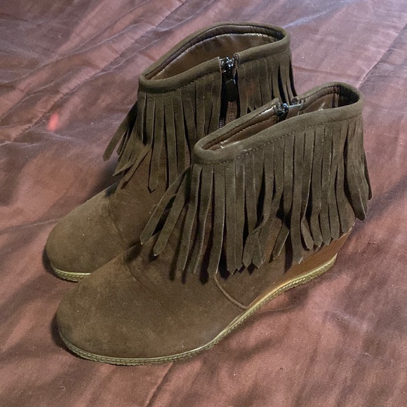 Wedged Booties by Shully’s Brand. GUC! - Picture 2 of 16